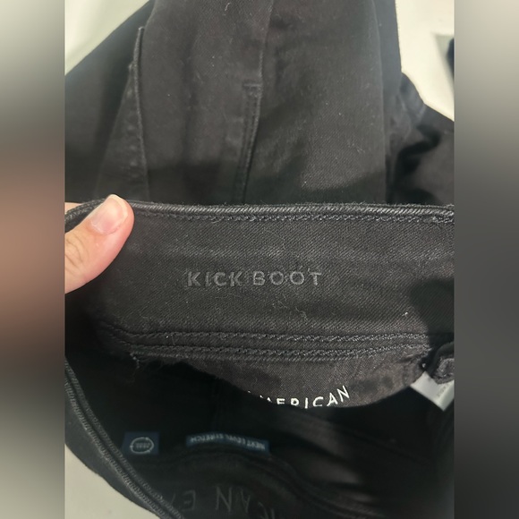 American Eagle Kick Boot Jeans Women’s 00 Black - Picture 5 of 11